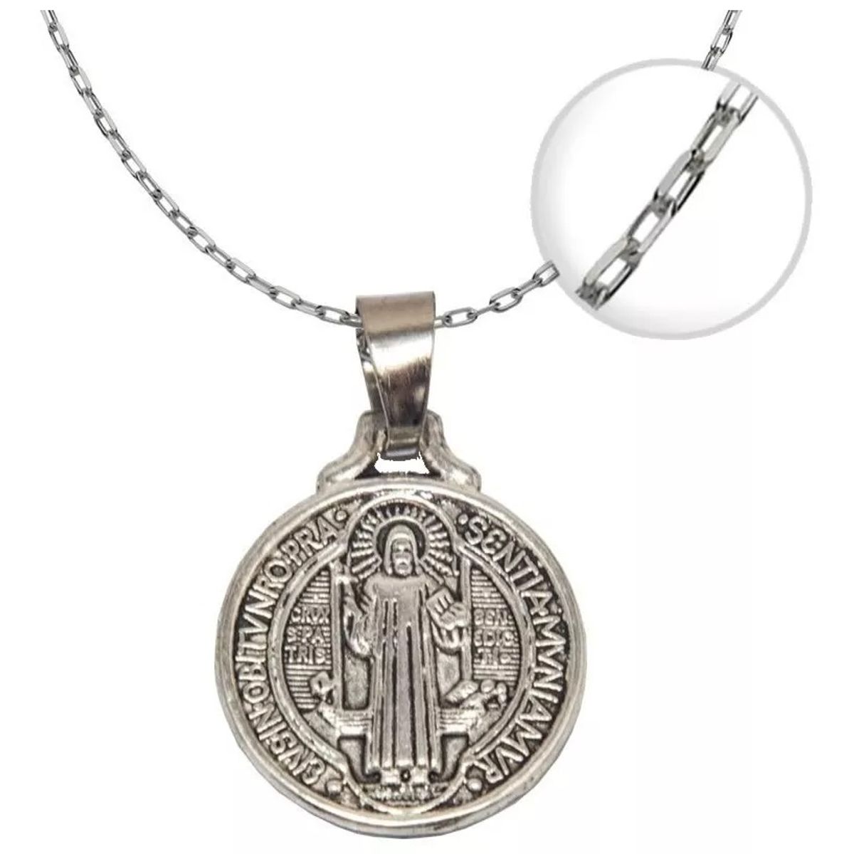 TODOJOYAS - Colgante Medalla San Benito Cadena  Cajita  Todojoyas