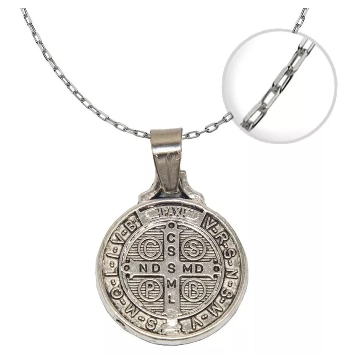 TODOJOYAS - Colgante Medalla San Benito Cadena  Cajita  Todojoyas