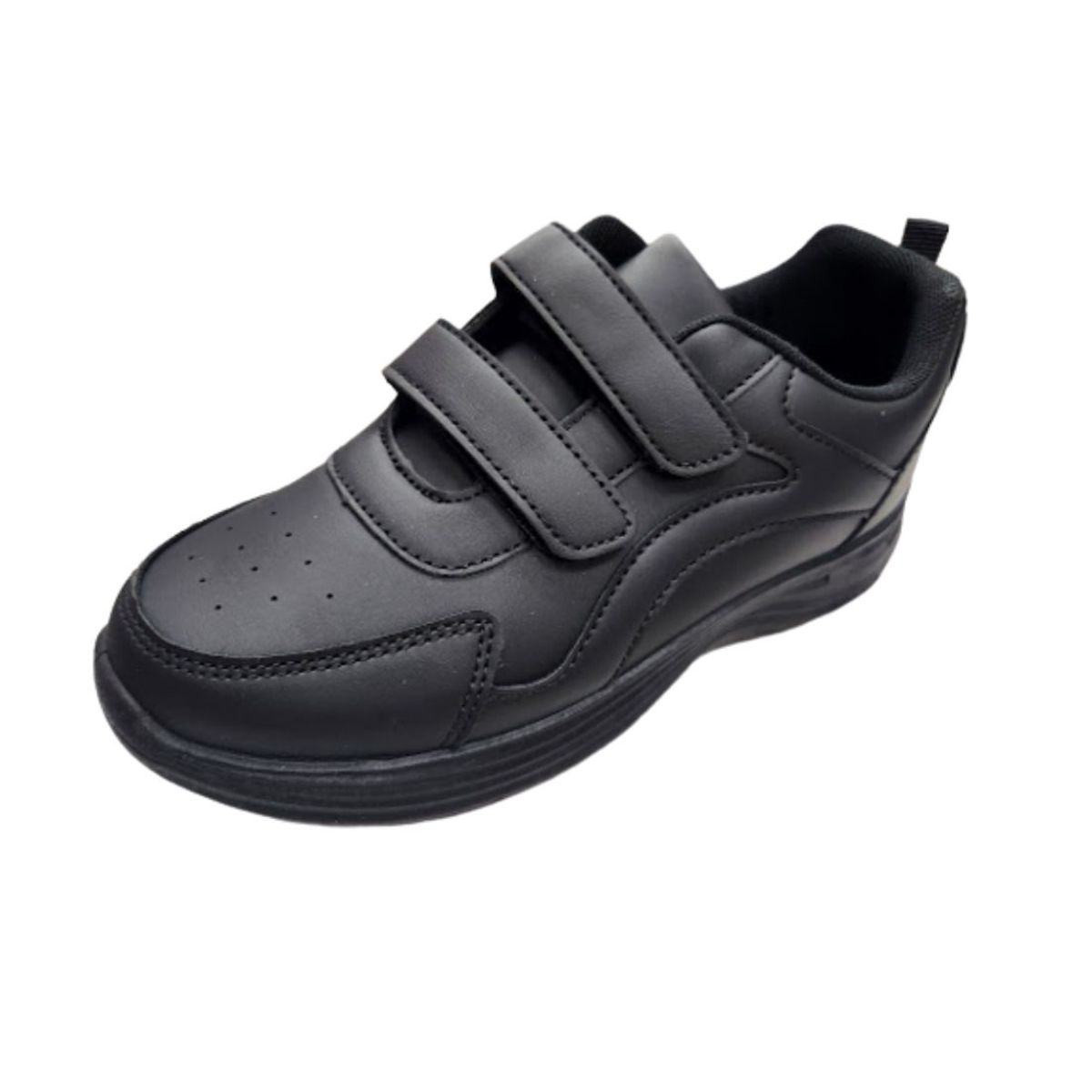 VINNYS OUTLET - Zapatilla Escolar Negro Velcro