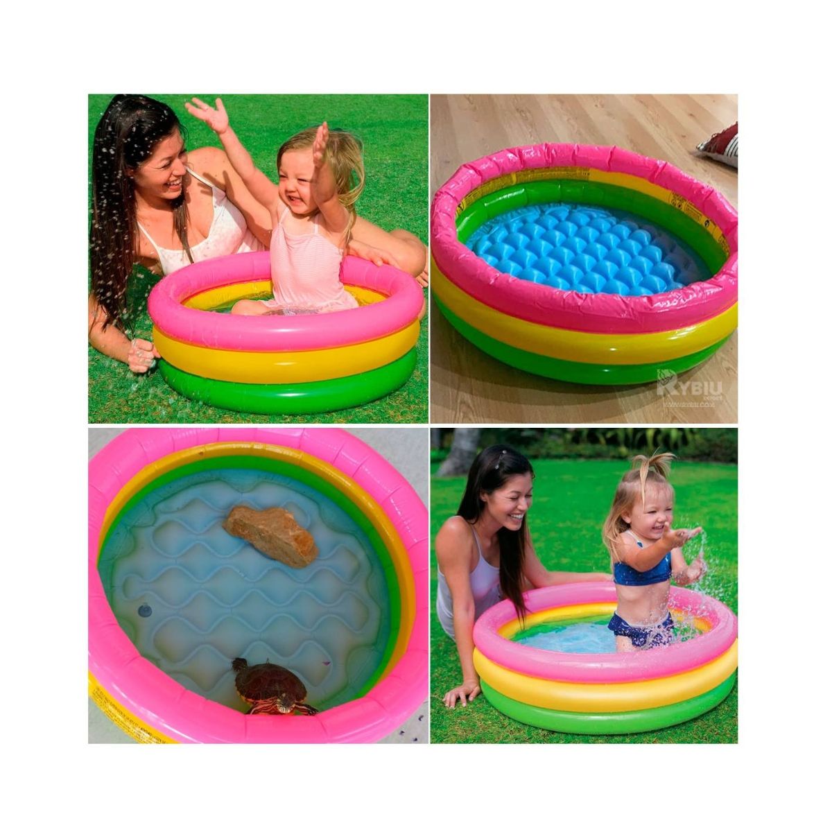 GENERICO - Piscina Inflable para niños, uso durante el verano de 130 CM