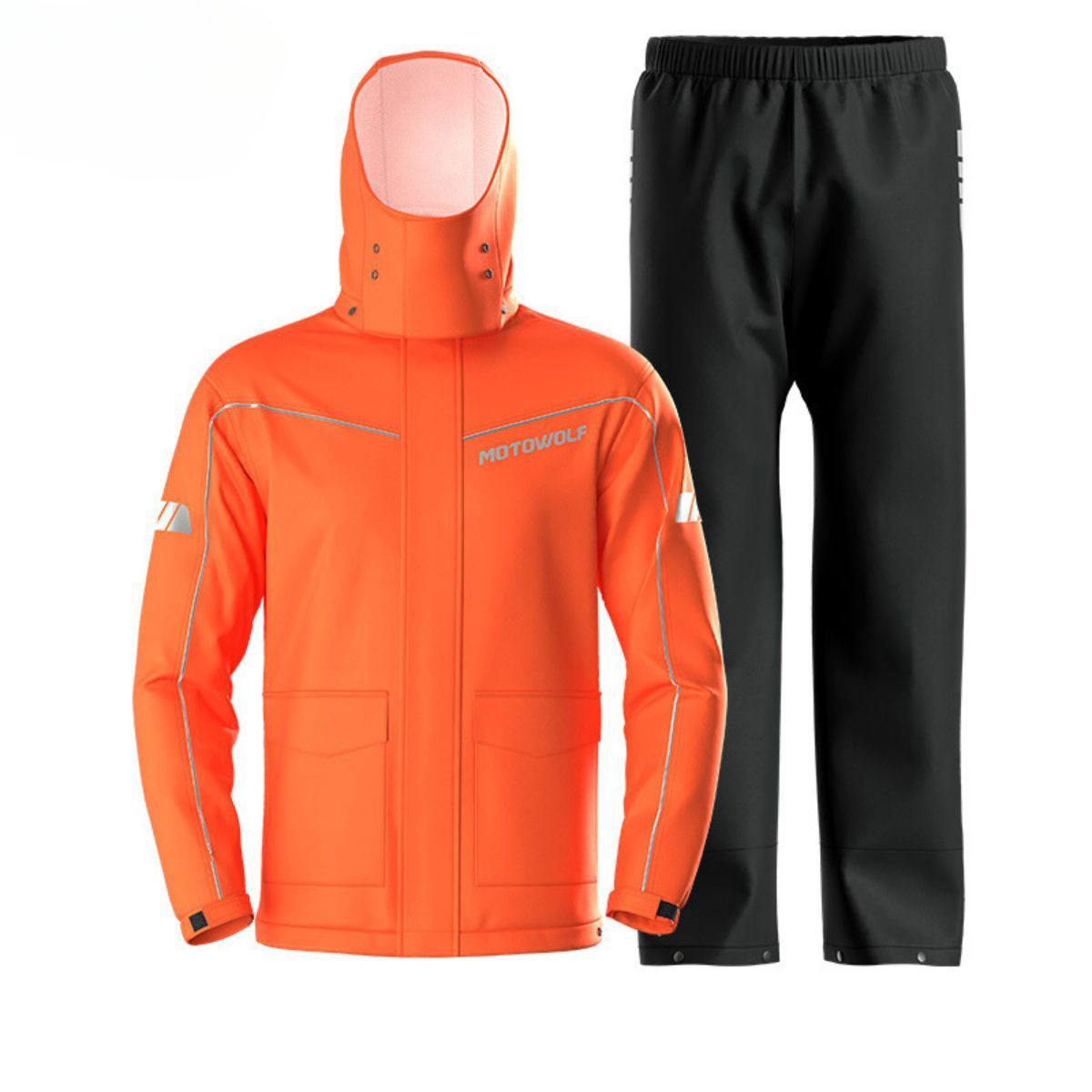 MOTOWOLF - Traje Impermeable Chubasquero Para Motociclismo Motowolf 0403B-OG