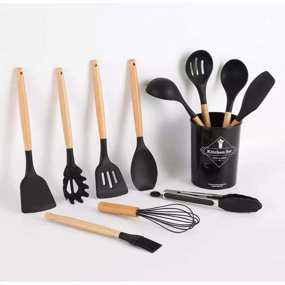 GENERICO - Set Cocina 12 Pcs Silicona Antiadherentes Gastronomicos