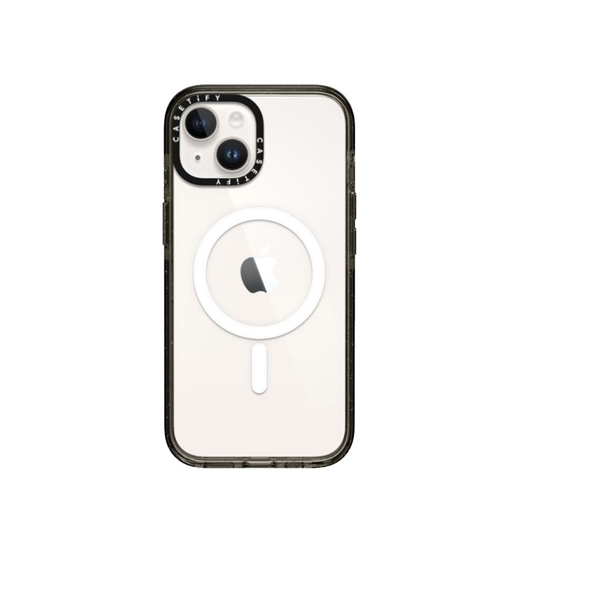 GENERICO - Carcasa  Transparente Para iPhone 14 15 Borde Negro Magsafe