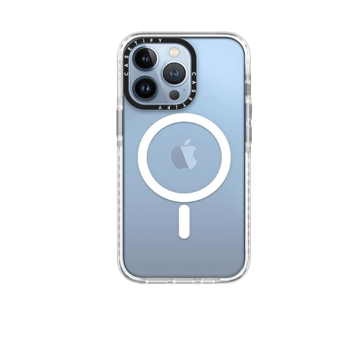 GENERICO - Carcasa  Transparente Para iPhone 14 15 Borde Negro Magsafe