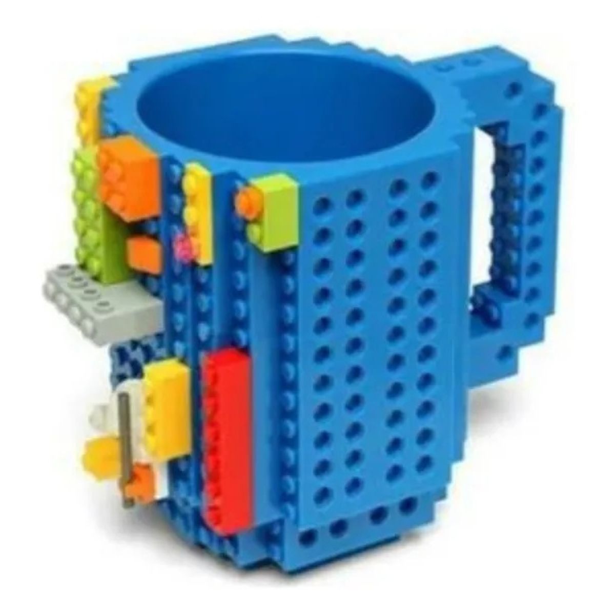 GENERICO - Tazón Mug Para Jugar Con Tus Lego Blocks Taza Brick Colores
