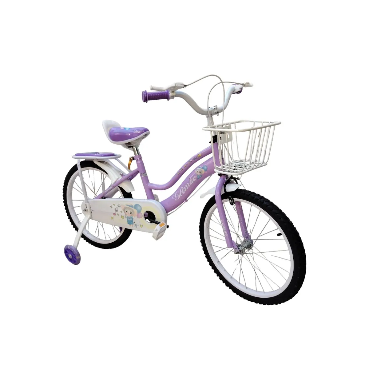 GENERICO - BICICLETA   ARO 20, de paseo con ruedas de aprendizaje