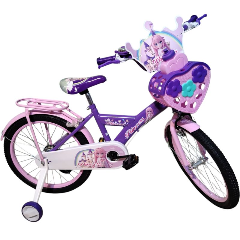 GENERICO - BICICLETA   ARO 20, de paseo con ruedas de aprendizaje