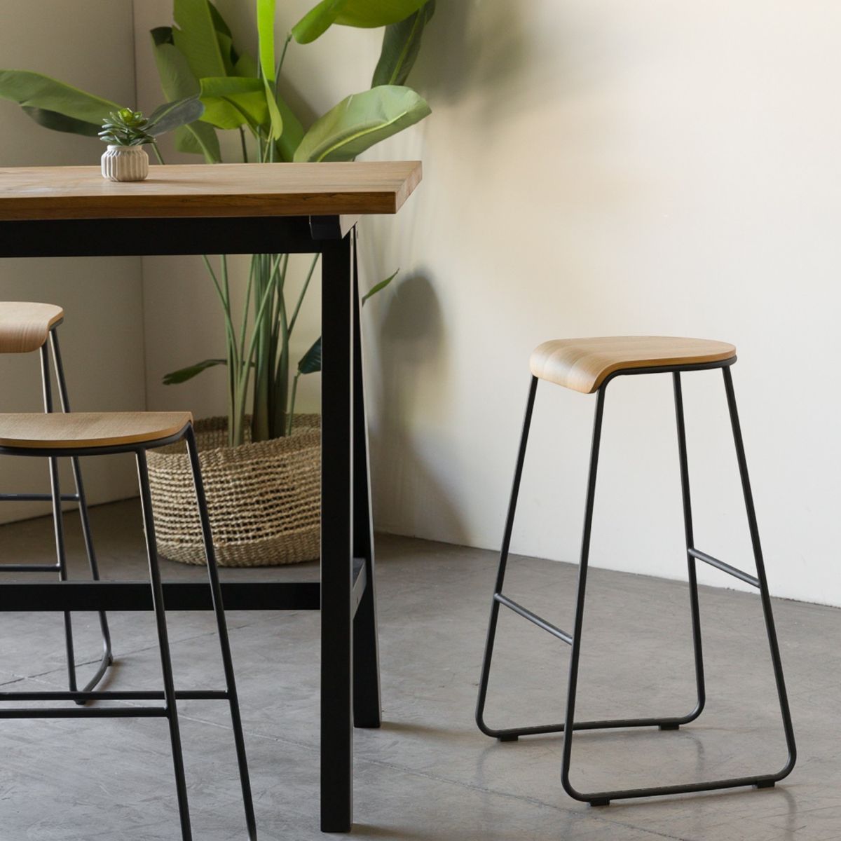 AMOBLE - Taburete Alto Alaba Amoblé