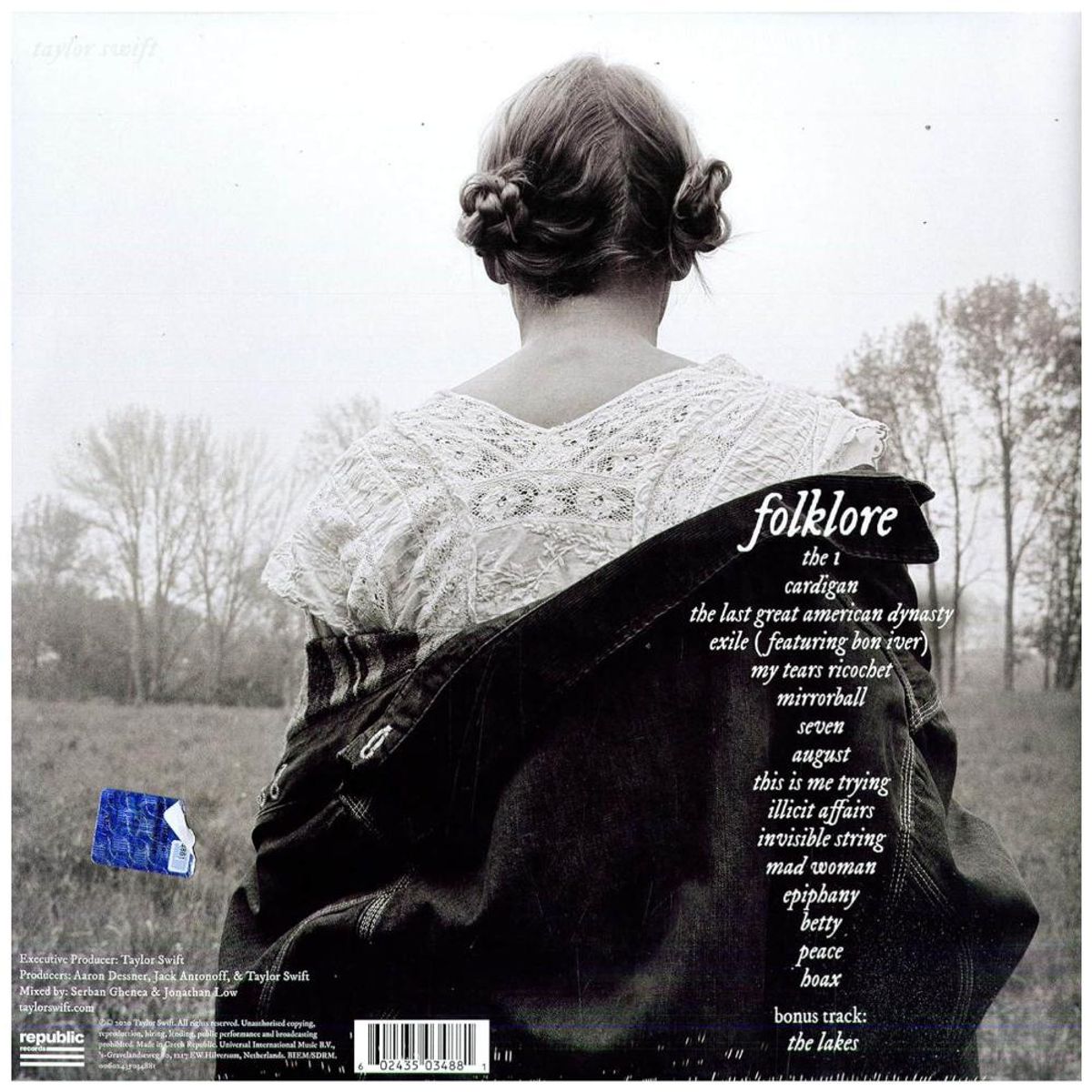 HITWAY MUSIC - TAYLOR SWIFT-FOLKLORE 2LPBONUS TRACK-VINILO HITWAY MUSIC