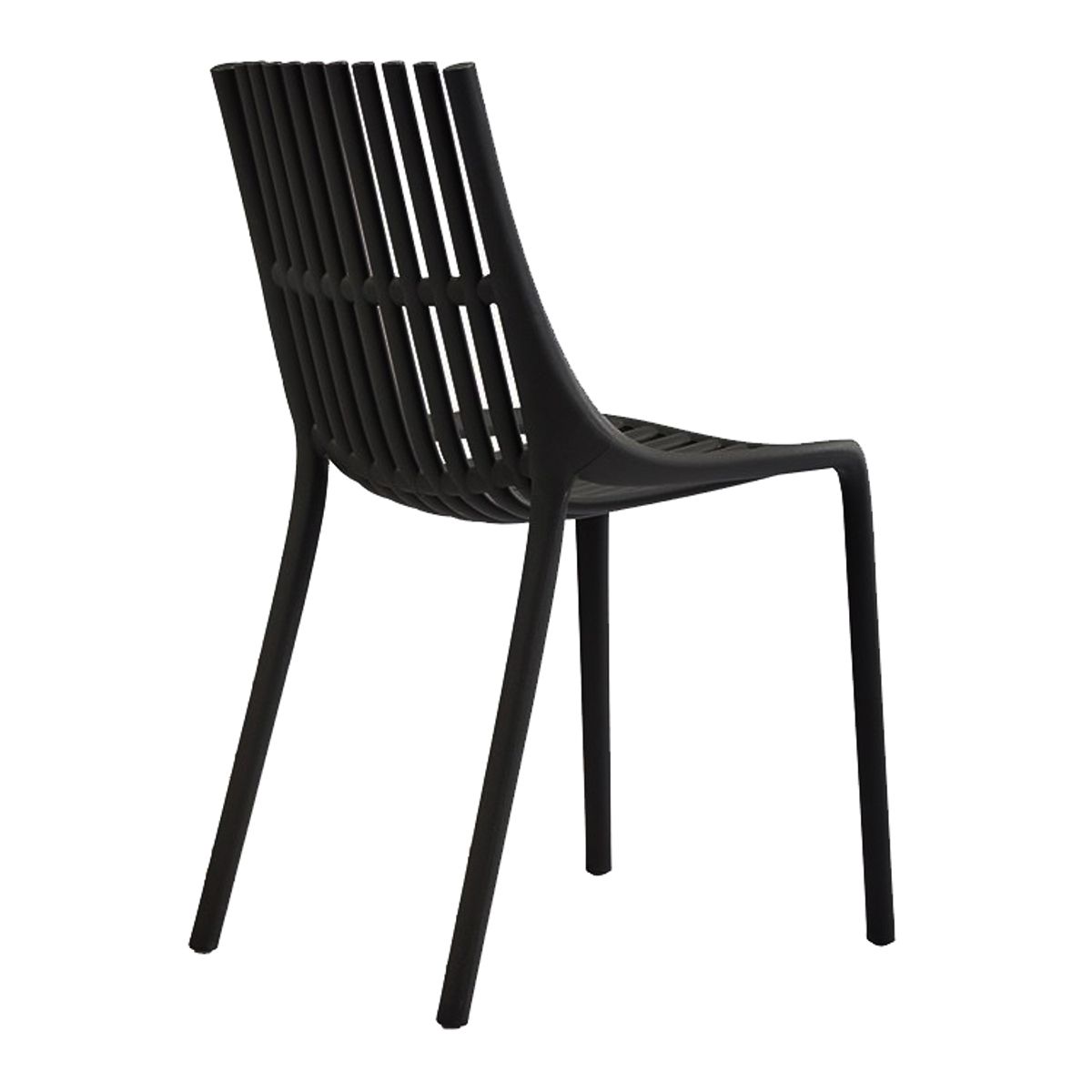 TODO TERRAZA - Silla para comedor de terraza palitos negra