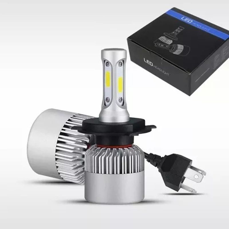 EDWINAYY - X2 Kit De Faros De H4 Led S2 6000k 4800lm 30w Luz Altabaja