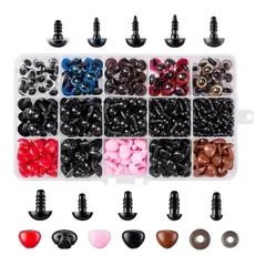 KUANGYE - Caja 752 Unidades Ojo Y Nariz Y Arandelas Plástico Amigurumi