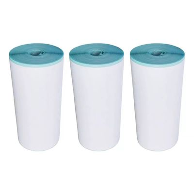 Kuangye 3 Rollos Papel Adhesivo Continuo Impresora Térmica