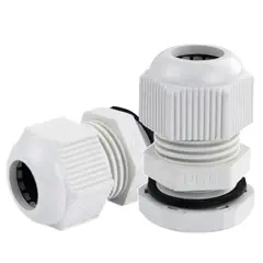 SOLIOT - Prensa Estopa Pg11 Ip68 (5 - 10mm) Blanco 10 Unidades