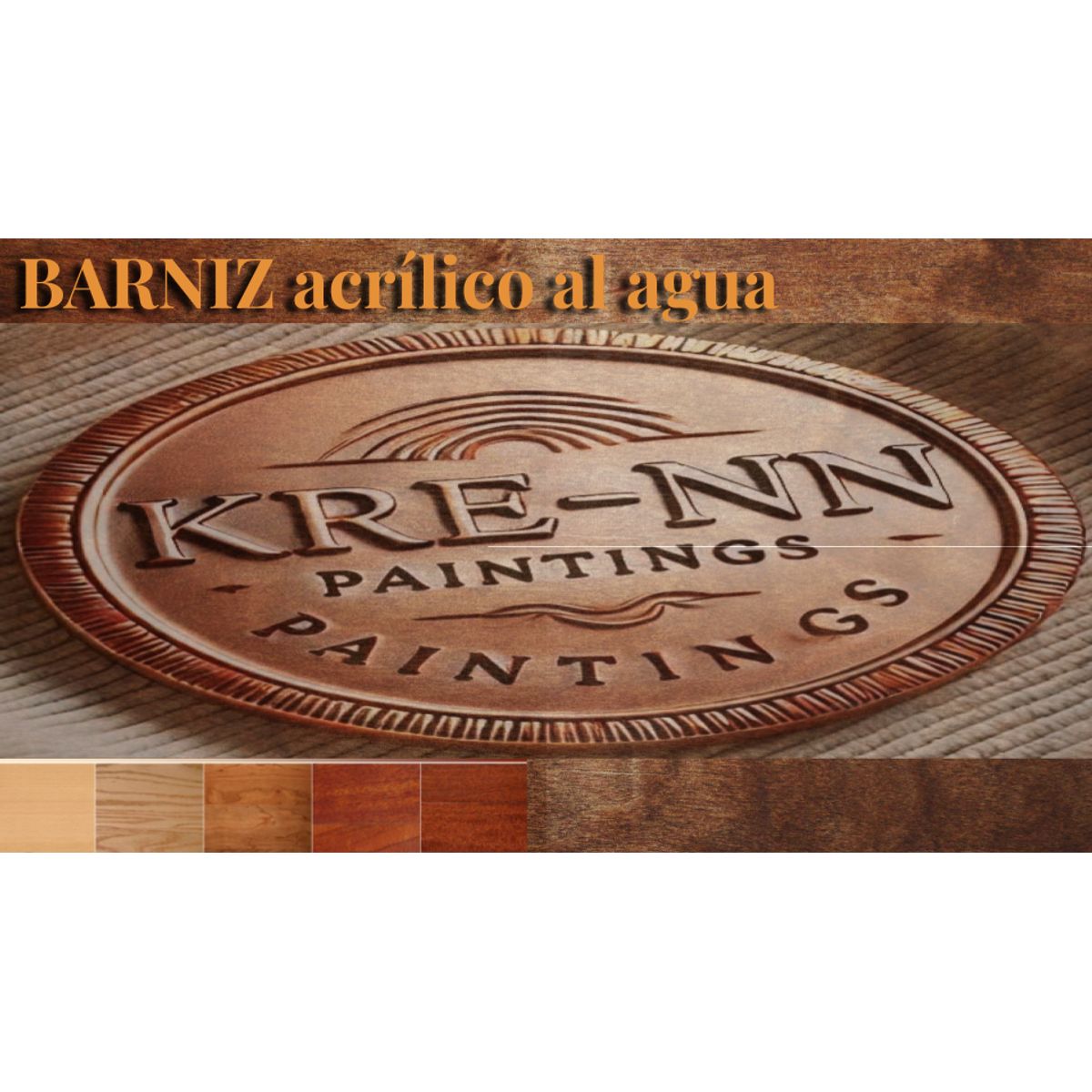 GENERICO - Barniz al agua  nogal terminación mate