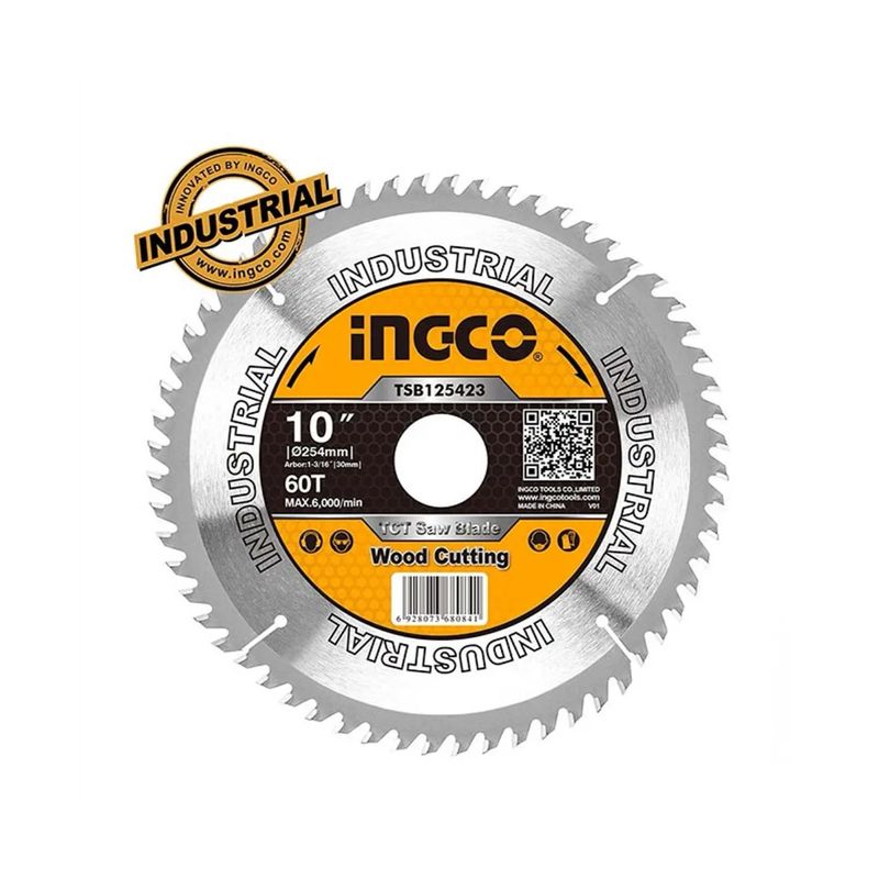 INGCO - Disco Sierra Ingleteadora Industrial Ingco 60t 10 Pulgadas 254 Mm