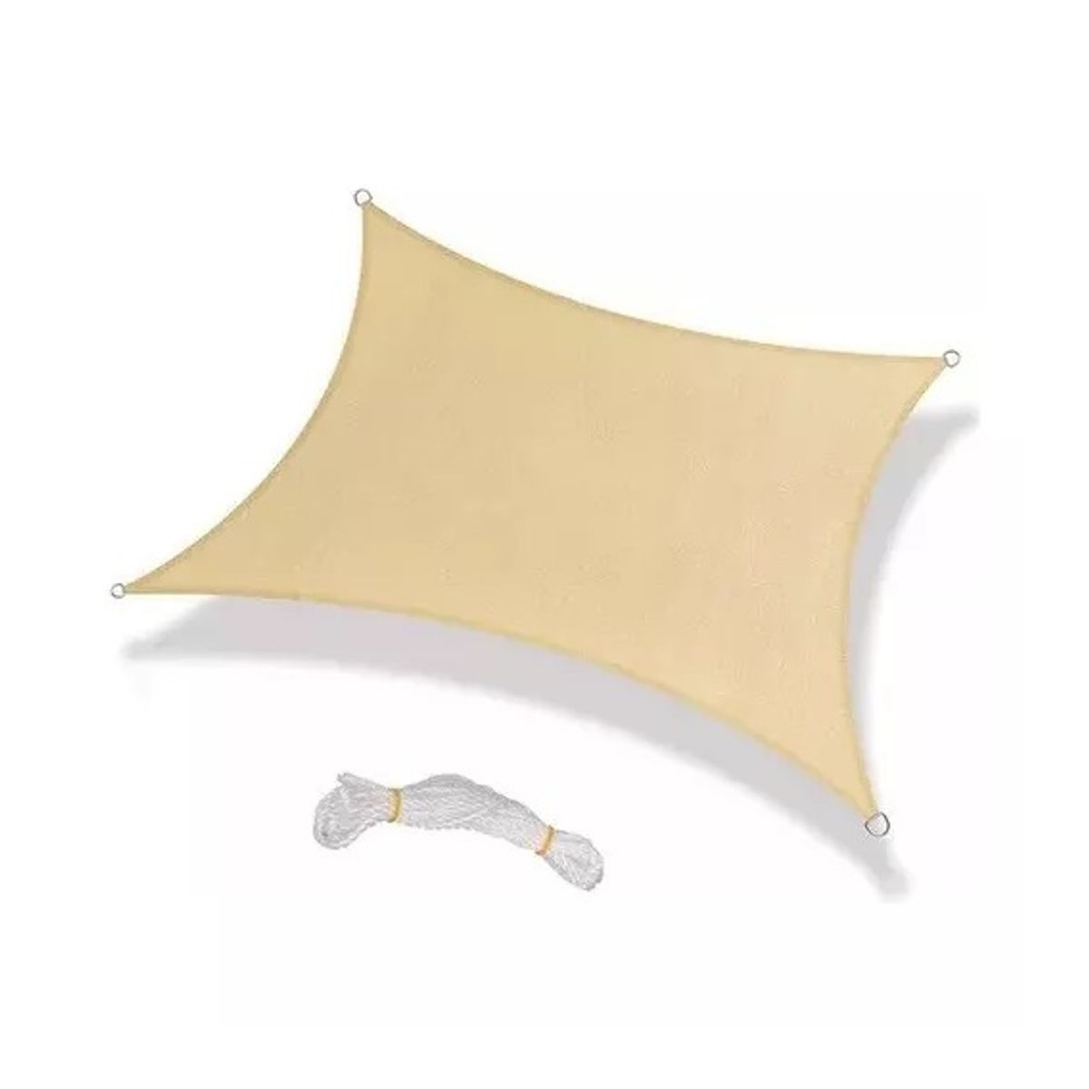 GENERICO - 2 Toldo Vela Rectangular Lonas Telas Para Toldos Vela Sombra