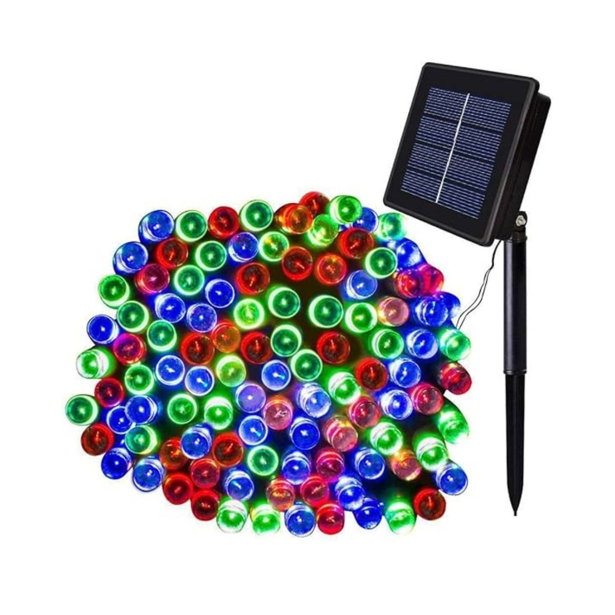 GENERICO - Cadena de luces solares, 100 luces de 10 metros