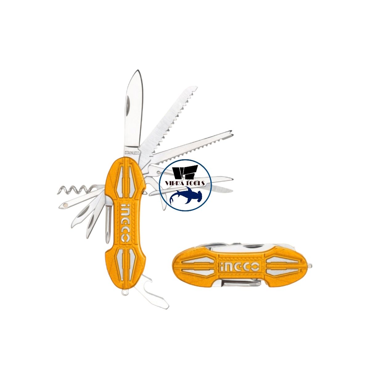 INGCO - Navaja Multiherramienta 15 Funciones Ingco Hmfk8158