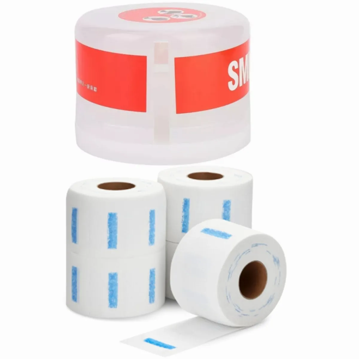 GENERICO - Pack 5 Papel Cuello Para Barbería + Dispensador Papel Cuello