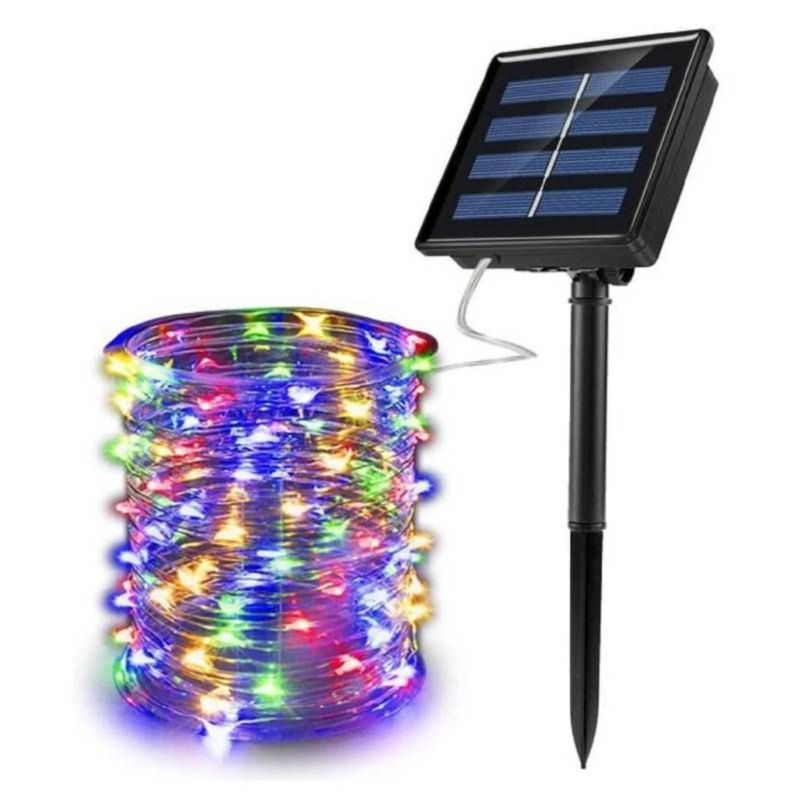 GENERICO - Cadena de luces solares hada, 300 luces de 30 metros
