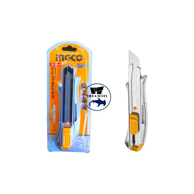 INGCO - Cuchillo Cartonero Aluminio Ingco 18x100 Mm Hkns11807