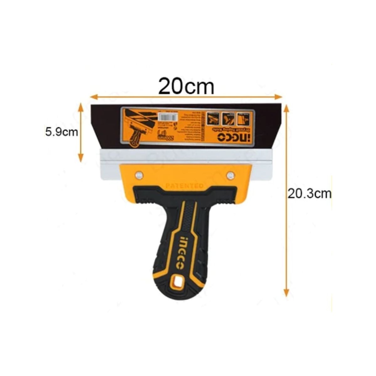 INGCO - Espátula Para Yeso Ingco 200 Mm 8 Pulgadas Hput78200