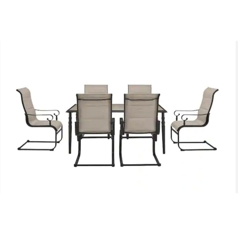 HAMPTON FORGE - SET COMEDOR TERRAZA 6 SILLAS METAL HAMPTON BAY 1006572478
