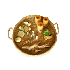 BEIGE - Bandeja Decorativa Yute