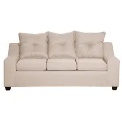 MASEL - Sofa Viena 3 cuerpos  Tela Beige 190 x 80x90