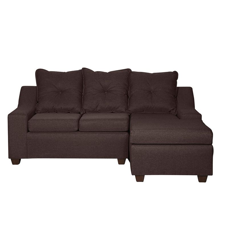 MASEL - Seccional Viena 3c  Der, Intercambiable ,Chocolate 190 x 140x90