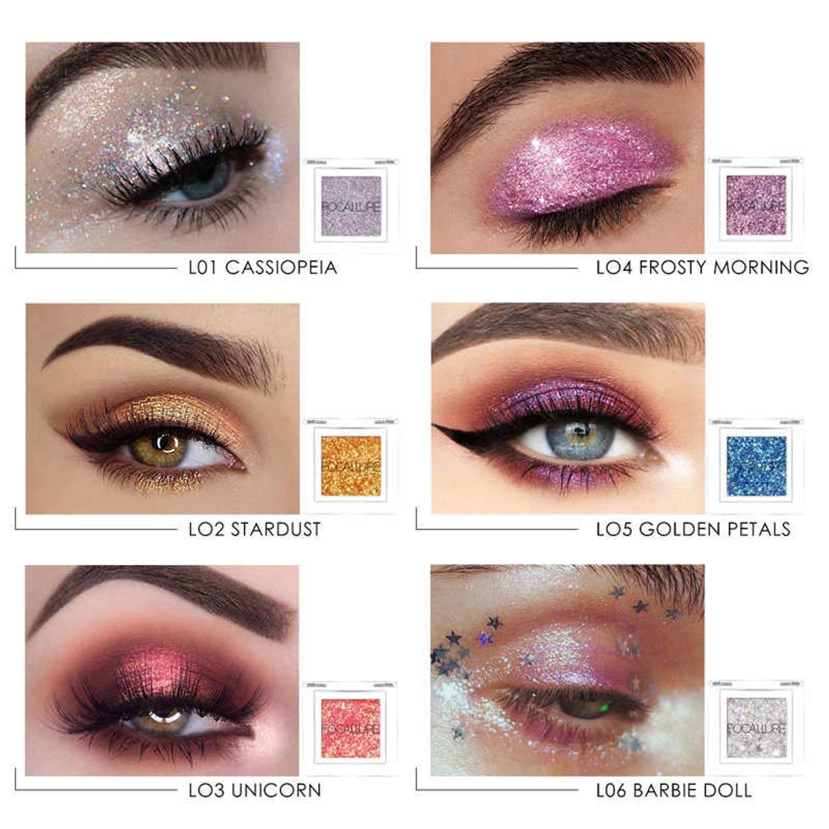 FOCALLURE - Focallure Colorfulism Single Eyeshadow L03 Sombra Glitter