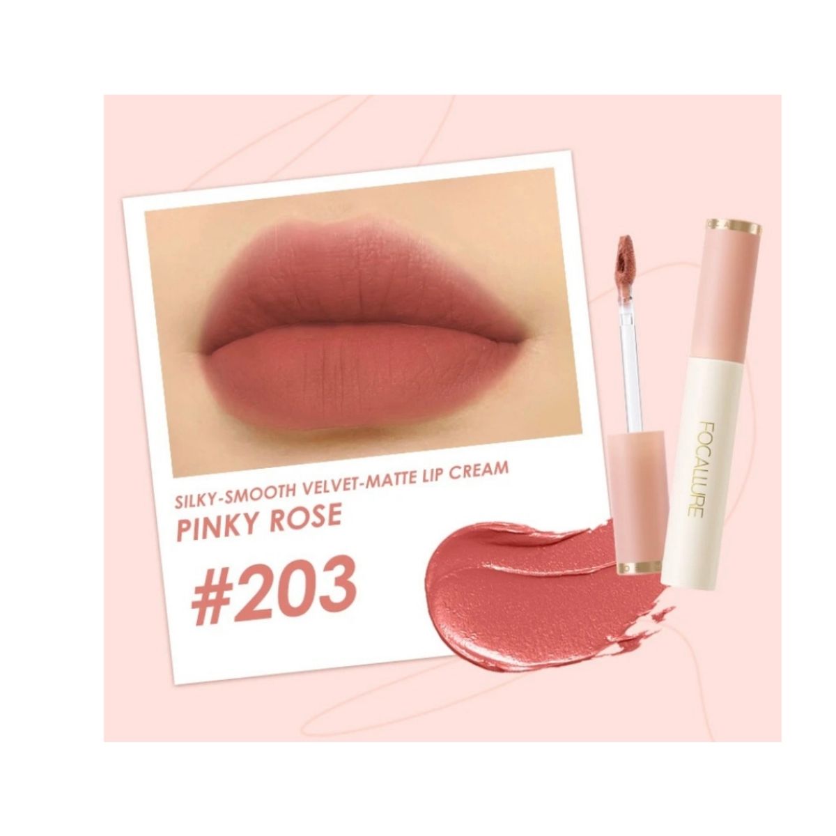 FOCALLURE - Labial Mate Super Velvet 203 – Focallure