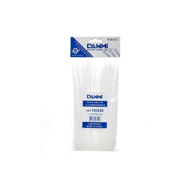GENERICO - Brida Plástica De Nailon Autoblocante Danmi 4300mm