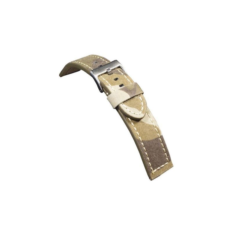 GENERICO - Correas Reloj Diloy Cuero Y Tela 20 Mm camuflaje