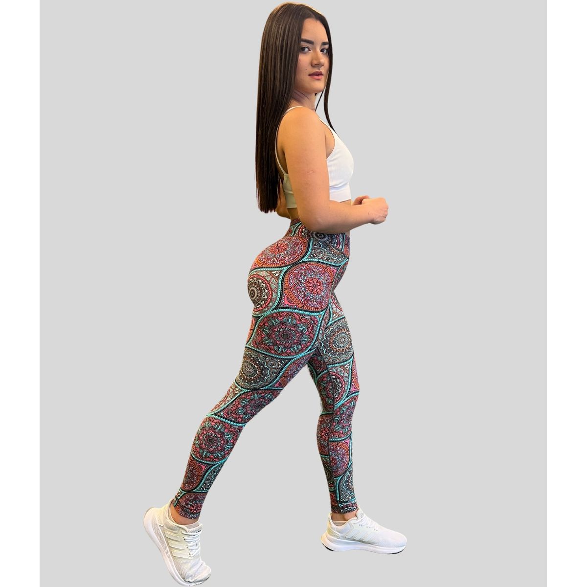 GENERICO - Calza Deportiva Mujer Linea Brasil Mandala Elasticadas