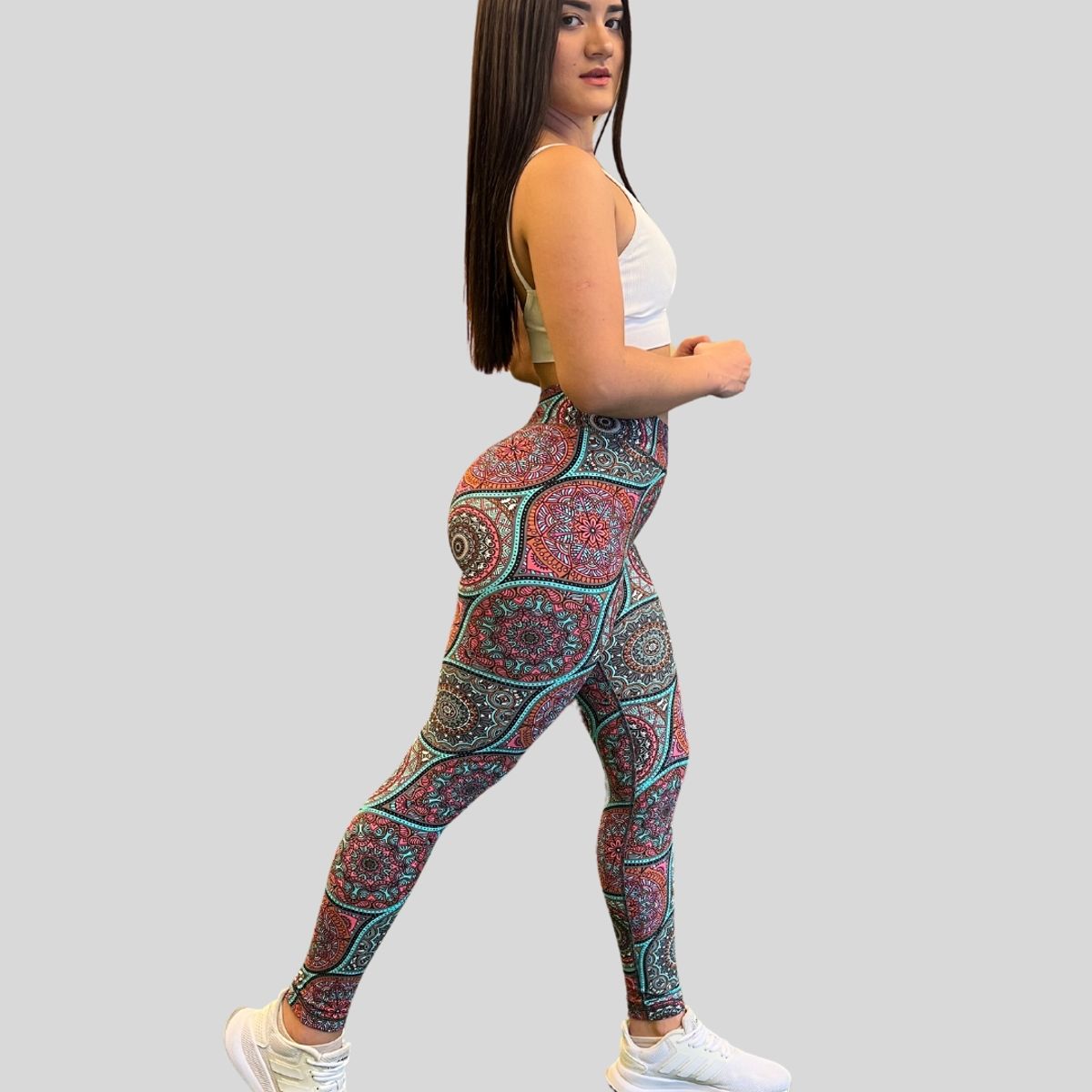 GENERICO - Calza Deportiva Mujer Linea Brasil Mandala Elasticadas