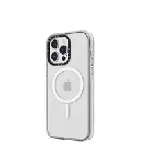 GENERICO - Carcasa Case Para iPhone 14 15 Borde Blanco Magsafe