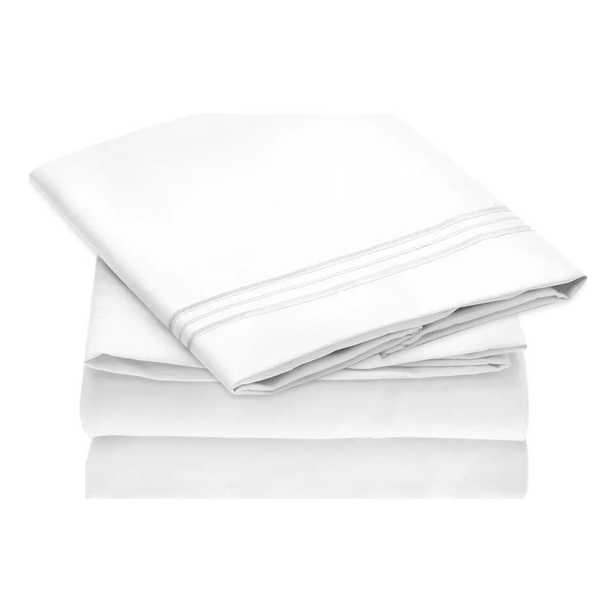 CASATUA - Sabana 1800 Hotel Ultra Suave + Funda Bordada Varias Medidas