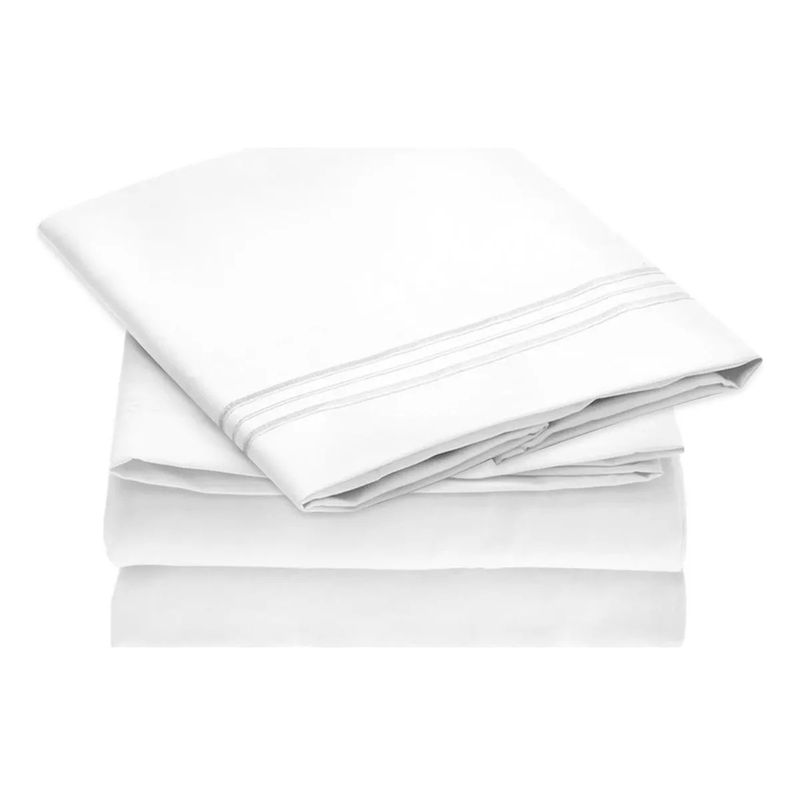 CASATUA - Sabana 1800 Hotel Ultra Suave + Funda Bordada Varias Medidas