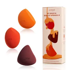 JESSUP BRUSHES - Set De 3 Esponjas Makeup Sponge Soft Beauty Blender - Jessup