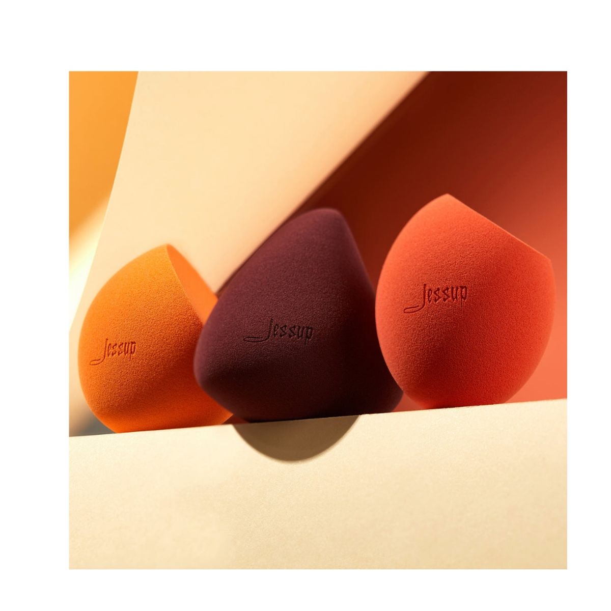 JESSUP BRUSHES - Set De 3 Esponjas Makeup Sponge Soft Beauty Blender - Jessup