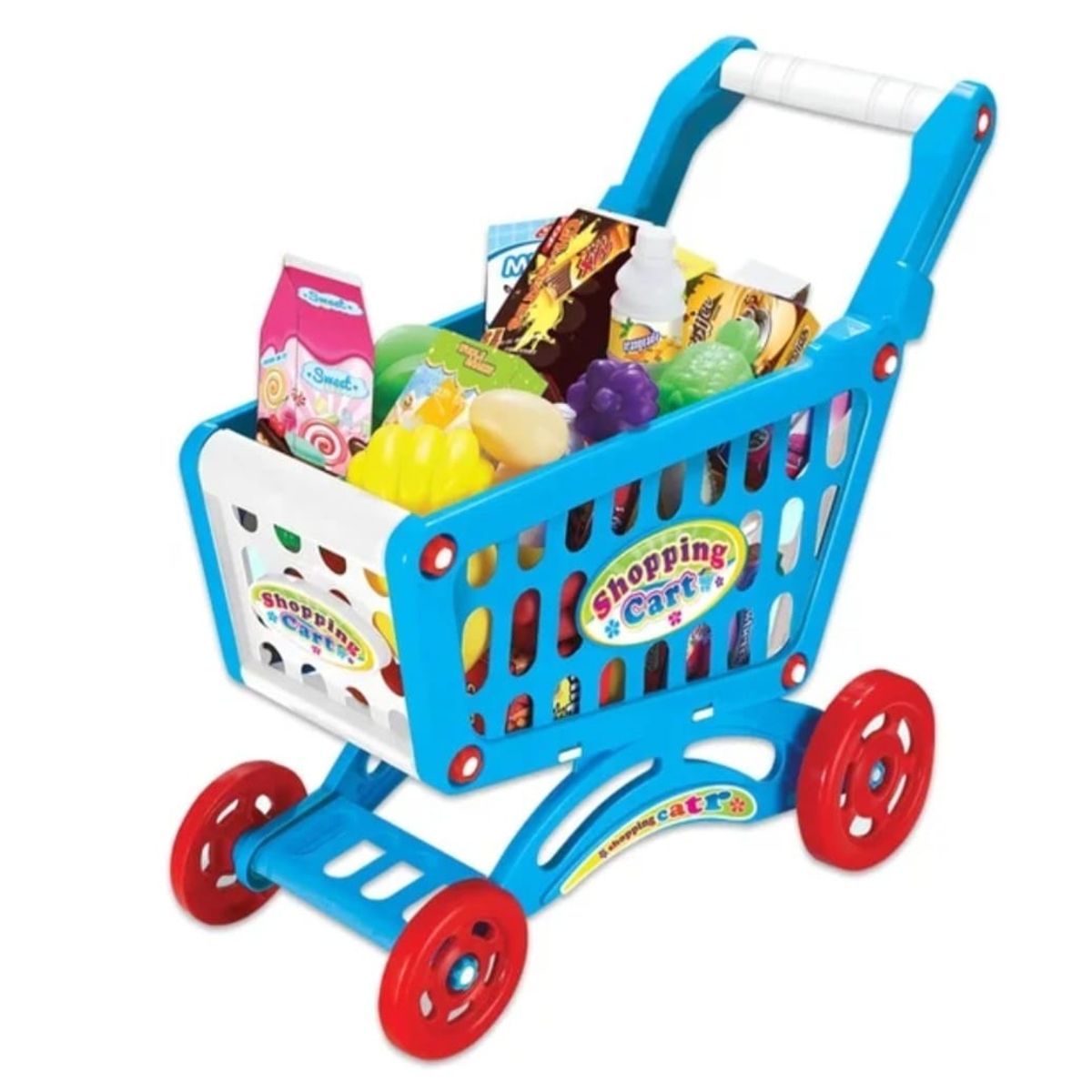 GENERICO - Juego carrito de supermercado  Azul niños