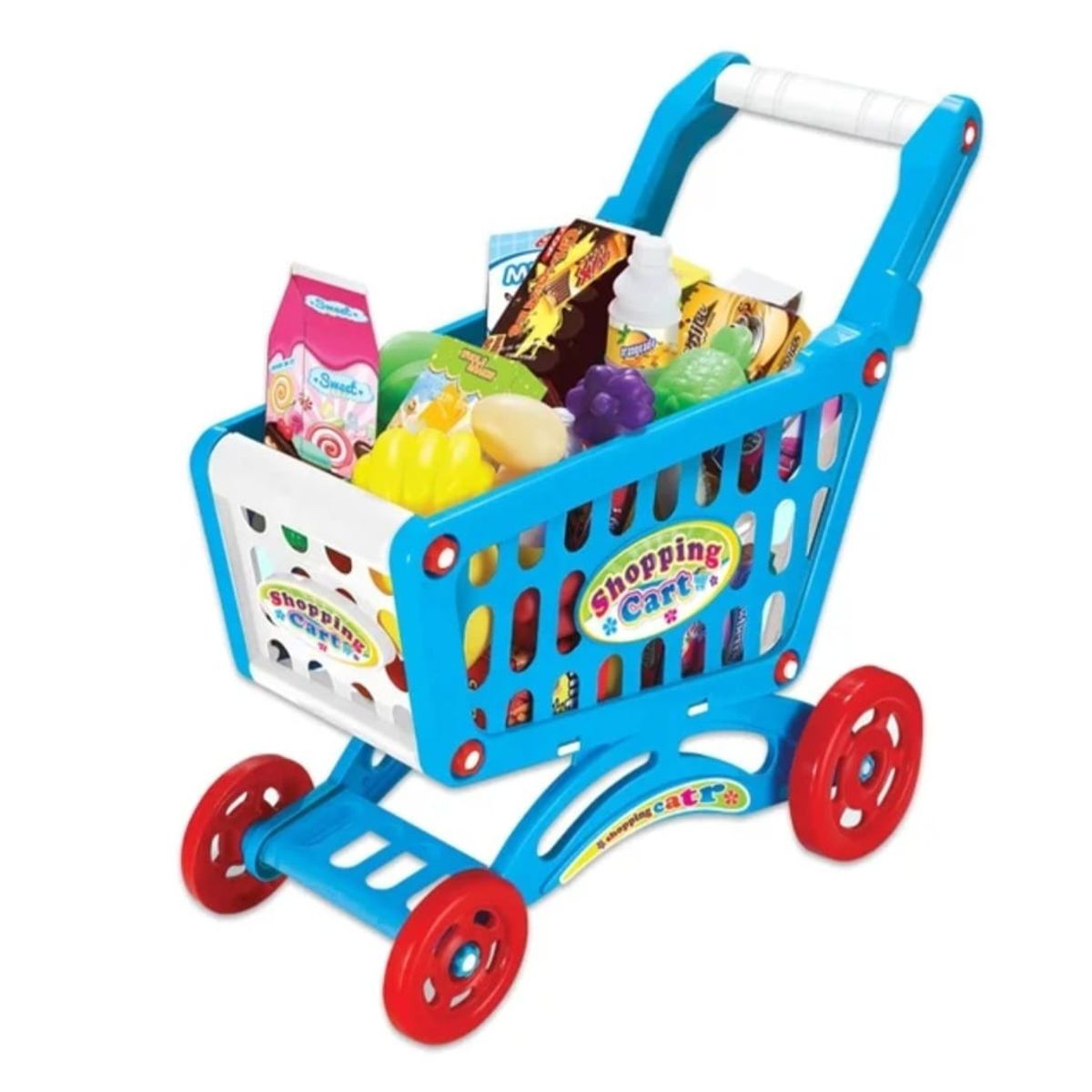 GENERICO - Juego carrito de supermercado  Azul niños