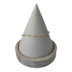 GENERICO - Pulsera corazones de plata 925 bañado en plata de 18 k