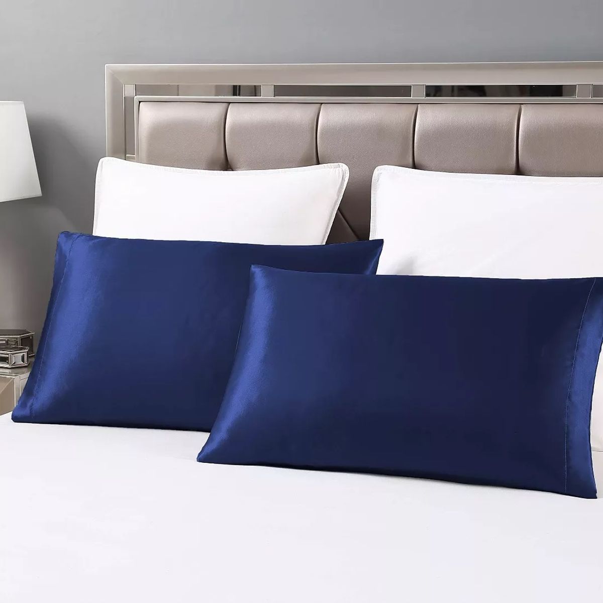 GENERICO - Set 2 Funda Almohada Satín Saten Tipo Seda 51x76cm