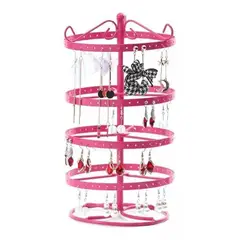 GENERICO - Exhibidor Giratorio De Aros Metálico Mostrador 155cm X 32cm rosa