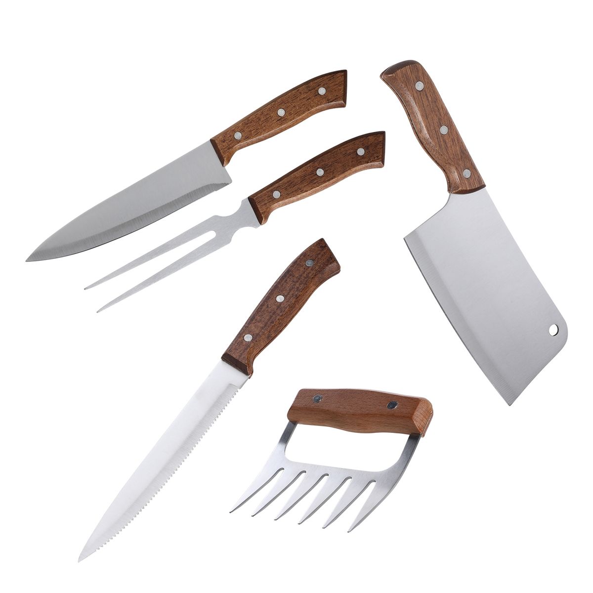 ARTHOME - Set Parrilla 05 Piezas Acero Inoxidable Arthome PAR16