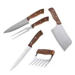 ARTHOME - Set Parrilla 05 Piezas Acero Inoxidable PAR16