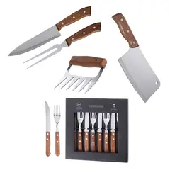 ARTHOME - Set Parrilla 12 Piezas Acero Inoxidable PAR19